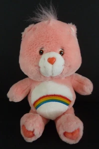 73. CARE BEARS KUSCHELTIER TEDDYBÄR KUSSBÄR rosa Regenbogen 30cm NEUWERTIG* - Bild 1 von 4