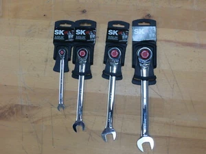 4-Pc SK Tools. Reversible, Metric, Ratcheting Combination Wrench Set (6-16mm) - Picture 1 of 3