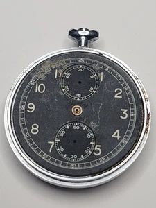 Breitling Wakmann Valjoux 5 Cronógrafo Navegación Militar Esfera Negra Piezas - Imagen 1 de 11