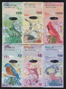 BERMUDA 100 50 20 10 5 2 DOLLARS 2009 P.57-61 FULL SET - Picture 1 of 2