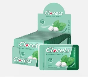 10x Clorets Caramelo Fresco Sin Azúcar Fresco Aliento Fresco Refrescante Después de Comidas - Imagen 1 de 15