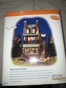 Dept 56 "Helga's House of Fortunes" Snow Village Halloween - 55316 Sound/Lights! - Picture 1 of 6