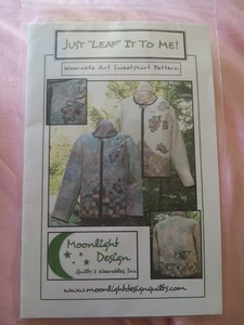 2003 Just "Leaf" It To Me! Wearable Art Sweatshirt Pattern Moonlight Design - Picture 1 of 2