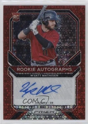 2021 Panini Prizm Rookie Red Donut Circle /49 Wyatt Mathisen #RA-WM Auto - Image 1 of 2