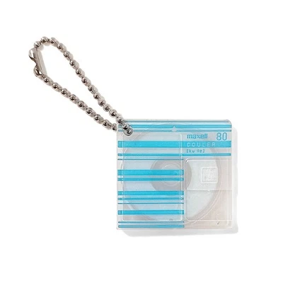 Maxell MiniDisc Miniature Charm Cool Blue Bandai Namco MD Gacha Capsule Toy - Image 1 of 2