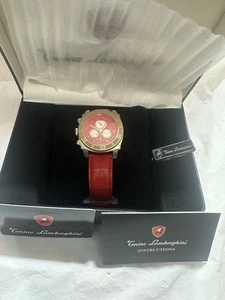 Tonino Lamborghini EN040L.104 Cara Roja, Bisel y Cara Placa Dorada Con Caja B2 - Imagen 1 de 16