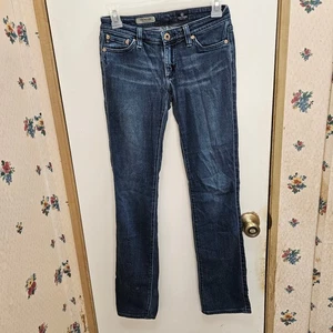 AG Adriano Goldschmied Women's The Ballad Straight Sz 25R Blue Jeans - Picture 1 of 7