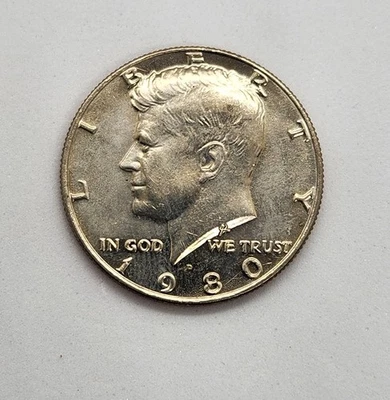 1980 D KENNEDY HALF DOLLAR CIRCULATED Good Shape - Image 1 of 4