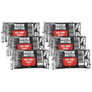 6X Brew Master Red Wine Yeast packet 7g Home Brew Premium Wine Yeast - Picture 1 of 3