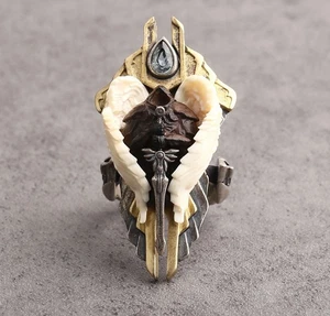 Plata de Ley 925 Hecho a Mano Escudo Mujer Hombre Anillo Joyería S6333 - Imagen 1 de 7