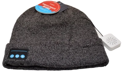 Gorro tejido American Eagle inalámbrico habilitado negro jaspeado ¡Nuevo! Foto 1 de 4