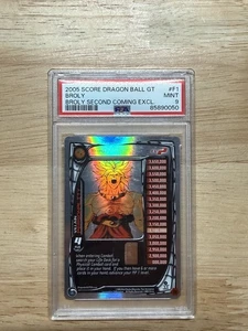 Broly Lv2 Foil Promo #F1 Limited Dragon Ball Z/GT Score DBZ Card 2005 MINT 9 PSA - Picture 1 of 2