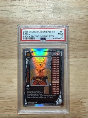 Broly Lv2 Foil Promo #F1 Limited Dragon Ball Z/GT Score DBZ Card 2005 MINT 9 PSA - Image 1 of 2