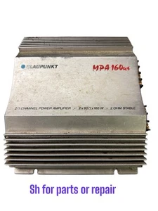 Blaupunkt MPA160US 2/1 Channel Power Amplifier 160 W UNTESTED MPA 160us - Picture 1 of 4