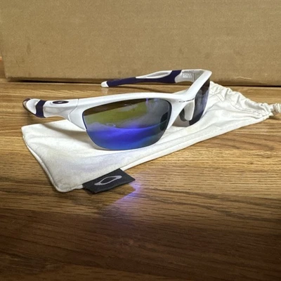 Oakley Half Jacket 2.0 Pearl White /Violet Iridium!! VGC !! - Image 1 of 4