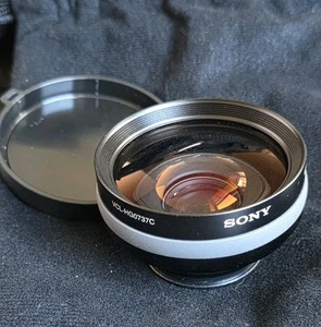* MINT * Sony VCL-HG0737C Wide Conversion Lens Video Camera Accessory Japan - Picture 1 of 4
