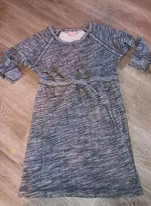 Juicy Couture Dress Girls Size 14 Heathered Grey Casual Drawstring Waist 3/4 Sl - Picture 1 of 5