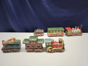 Vintage Konvolut 2 Sets Porzellanzüge je 3 Wagen - Bild 1 von 9