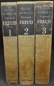 The Life and Work of Sigmund Freud Complete 3 Volume Set 1st Edition 1953/55/57 - Imagen 1 de 12