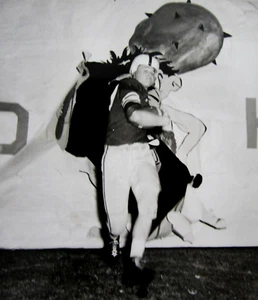 Vintage San Diego High School Football Photo Cavemen Cavers Mascot 1950-60's - Picture 1 of 3