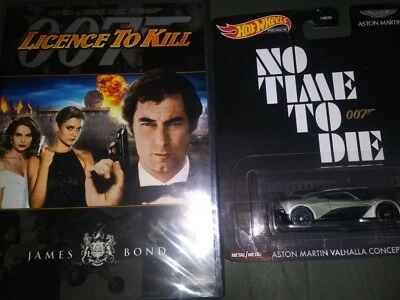 Licence to Kill DVD & HOT WHEELS JAMES BOND NO TIME TO DIE ASTON MARTIN VALHALLA - Image 1 of 4