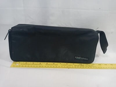 Vintage Case Logic Soft Black Portable Cassette Holder 15 Tape Capacity - Image 1 of 4