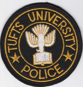 Tufts University Massachusetts Police Department Iron-On Patch - Picture 1 of 1