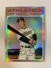Mark Canha 2020 Topps Heritage #60 Chrome REFRACTOR /571 Oakland A's Athletics