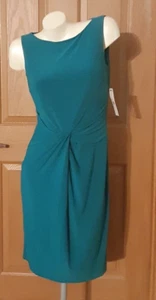American Living Dress Blue Sleeveless Scoop Neck Cummerbund Misses Size 8 NWT - Picture 1 of 4