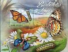 Butterflies &amp; Larva Stamp Danaus Plexippus Papilio Acharas S/S MNH #6186/Bl.1095