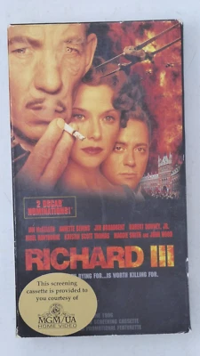 Richard III (VHS 1996) Robert Downey Jr. Nigel Hawthorne *PROMO SCREENER* - Image 1 of 4