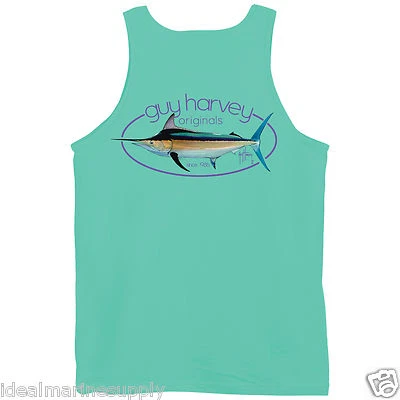 Camiseta sin mangas Guy Harvey Highlight Fish Boat. Celadon Como Nuevo... Elige Talla.  Foto 1 de 4