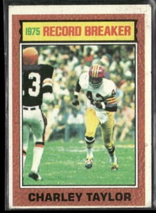 Charley Taylor 1976 Topps #8 Washington Redskins Football Karte - Bild 1 von 2