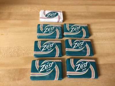 Винтажный Aqua Zest ванна бар мыло (6) путешествий размеров и Zest лица бар (1) новый - Изображение 1 из 2