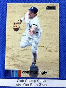 2020 Topps Stadium Club Don Mattingly Black Foil Parallel #272 New York Yankees - Picture 1 of 2