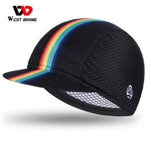WEST BIKING Ciclismo Gorra Sombrero Sol Deportes al aire libre Montar Gorra Casco Gorra Negro - Imagen 1 de 10