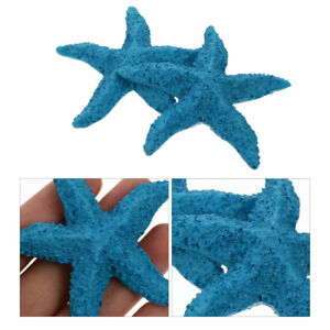  2 Pcs Five Finger Starfish Resin Seaside Artificial Decor for Crafts Decoration