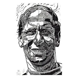 Sir Bobby Charlton Porträt limitierte Auflage Original Linolschnittdruck - Bild 1 von 6