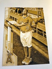 2020 Topps Super Short Print SSP Jumbo 5x7 Albert Pujols Angels 497 08/10