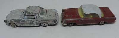 2 MODELLINI AUTODA RESTAURARE - CORGI MERCEDES 220 SE - DINKY COUPE'ALFA ROMEO - Immagine 1 di 4
