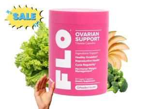 FLO Ovarian Support Vitamin for Women's Hormone Balance - 90 Vegan Caps! - Picture 1 of 10