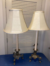 Pair of Ethan Allen Empire Style Tall Table Lamps