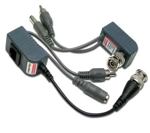 20 Pairs CCTV BNC Video Power Audio Balun Cable Connector For Cat5 Cat6 Cable - Image 1 of 4