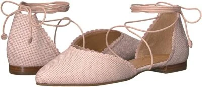 JACK ROGERS Camille D'orsay Zapatos planos de ballet con cordones ROSA BRILLANTE Talla 7 ❤️sj15m11 Foto 1 de 4