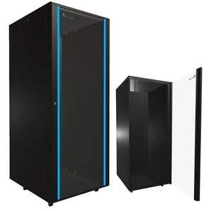 Extralink Netzwerkschrank Serverschrank Stehend 42HE 800x1000 Schwarz - Photo 1/8
