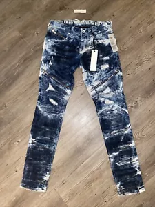 Rock Revival "Daviday" Herrenjeans Größe 29 x 30 Moto Acid Wash gerade $ 220 - Bild 1 von 11