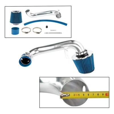 Kit de admisión de aire para Honda Civic 2001-2004 2005 1,7 L aluminio pulido azul Foto 1 de 4
