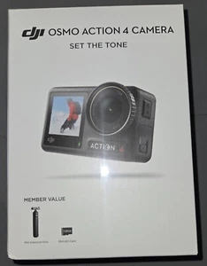 DJI-Osmo Action 4, 4K Camera Bundle with Mini Extension Rod & 128GB MicroSD Card - Picture 1 of 3