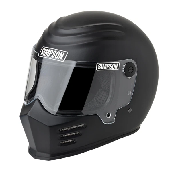 Simpson Racing Outlaw Bandit Motorcycle Helmet Flat Black - X-Large - DOT/SNELL - Image 1 of 1