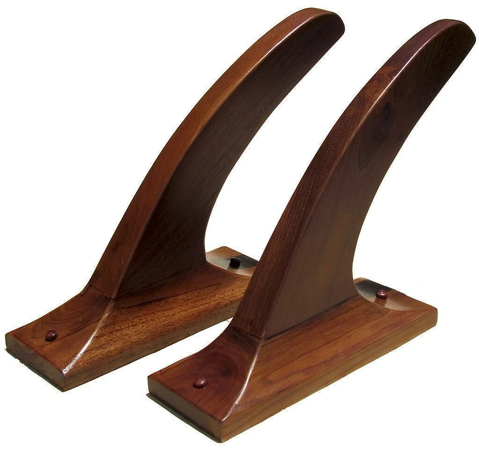 Hawaii Stand Up SUP Surfboard Teak Wood Display Storage Racks Hold Either Side n - Image 1 of 4